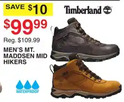 Dunham's Sports TIMBERLAND MEN'S MT. MADDSEN MID HIKERS offer