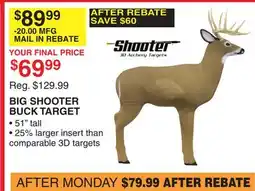 Dunham's Sports BIG SHOOTER BUCK TARGET offer