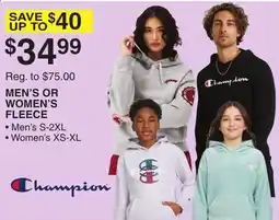 Dunham's Sports MEN'S OR WOMEN'S FLEECE offer