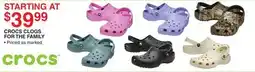 Dunham's Sports CROCS CLOGS FOR THE FAMILY offer