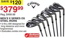 Dunham's Sports MEN'S X SERIES OS STEEL IRONS offer