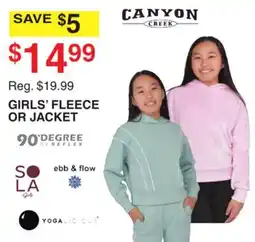 Dunham's Sports GIRLS' FLEECE OR JACKET offer