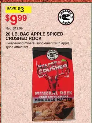 Dunham's Sports 20 LB. BAG APPLE SPICED CRUSHED ROCK offer