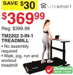Dunham's Sports TM2202 3-IN-1 TREADMILL offer