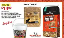 Dunham's Sports 20 LB. DEER MINERAL, 33 LB. XTREME BLOCK OR 40 LB. RACK TAKER offer