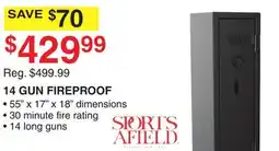 Dunham's Sports 14 GUN FIREPROOF offer