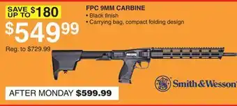 Dunham's Sports FPC 9MM CARBINE offer