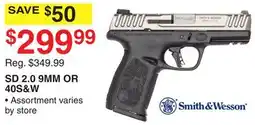 Dunham's Sports SMITH & WESSON SD 2.0 9MM OR 40 S&W offer