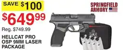 Dunham's Sports HELLCAT PRO OSP 9MM LASER PACKAGE offer