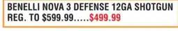 Dunham's Sports BENELLI NOVA 3 DEFENSE 12GA SHOTGUN offer