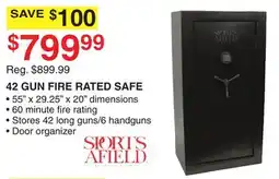 Dunham's Sports 42 GUN FIRE RATED SAFE offer