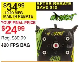 Dunham's Sports HORNET 420 FPS BAG offer