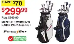 Dunham's Sports POWERBILT MEN'S OR WOMEN'S EX850 PACKAGE SET offer