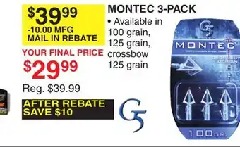 Dunham's Sports G5 MONTEC 3-PACK offer