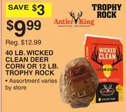 Dunham's Sports 40 LB. WICKED CLEAN DEER CORN OR 12 LB. TROPHY ROCK offer