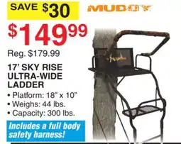 Dunham's Sports 17' SKY RISE ULTRA-WIDE LADDER offer