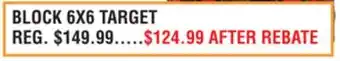 Dunham's Sports BLOCK 6X6 TARGET offer