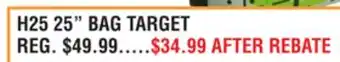 Dunham's Sports H25 25 BAG TARGET offer