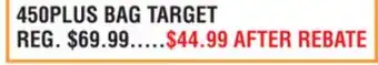Dunham's Sports 450PLUS BAG TARGET offer