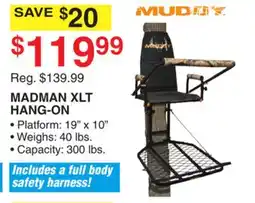 Dunham's Sports MUDDY MADMAN XLT HANG-ON offer