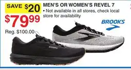 Dunham's Sports BROOKS MEN'S OR WOMEN'S REVEL 7 offer