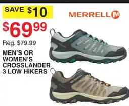 Dunham's Sports MEN'S OR WOMEN'S CROSSLANDER 3 LOW HIKERS offer