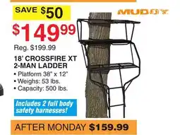Dunham's Sports 18' CROSSFIRE XT 2-MAN LADDER offer