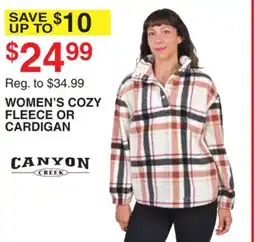 Dunham's Sports WOMEN'S COZY FLEECE OR CARDIGAN offer