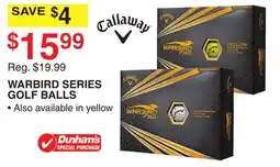 Dunham's Sports WARBIRD SERIES GOLF BALLS offer