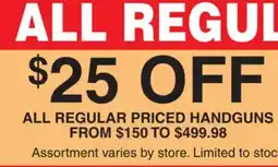 Dunham's Sports HANDGUNS offer