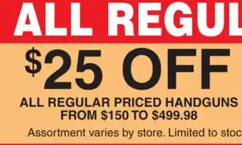 Dunham's Sports HANDGUNS offer