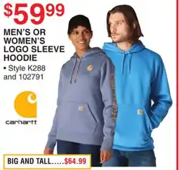 Dunham's Sports MEN'S OR WOMEN'S LOGO SLEEVE HOODIE offer