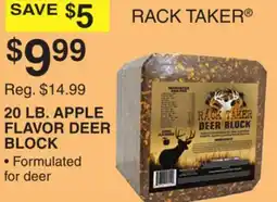 Dunham's Sports 20 LB. APPLE FLAVOR DEER BLOCK offer