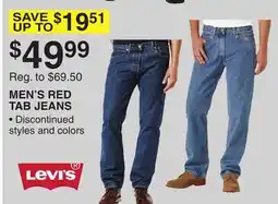 Dunham's Sports LEVI'S MEN'S RED TAB JEANS offer