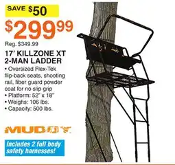 Dunham's Sports MUDDY 17' KILLZONE XT 2-MAN LADDER offer