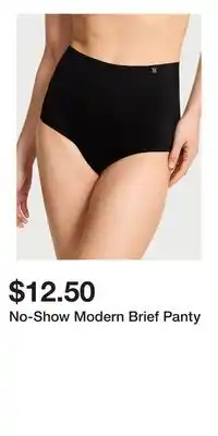 Victoria's Secret No-Show Modern Brief Panty offer