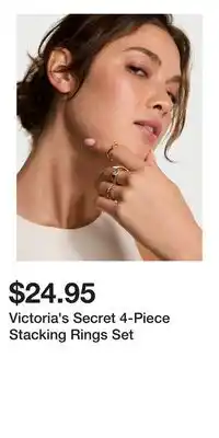 Victoria's Secret Victoria's Secret 4-Piece Stacking Rings Set offer