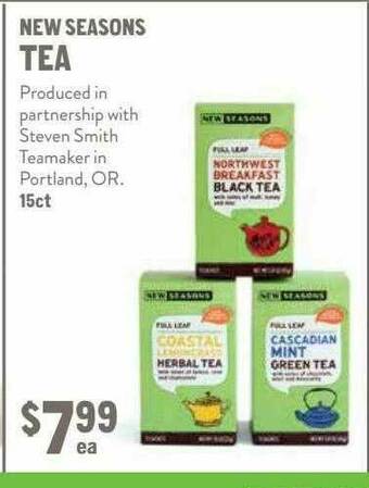 New Seasons Market New Seasons Tea offer