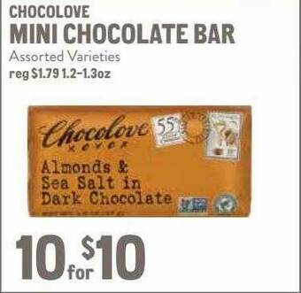 New Seasons Market Chocolove Mini Chocolate Bar offer