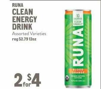 New Seasons Market Runa Clean Energy Drink offer
