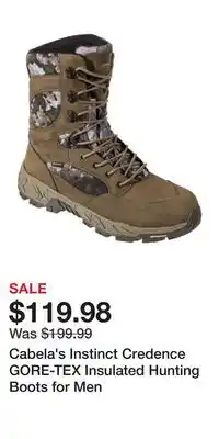 Cabela's Cabela's Instinct Credence GORE-TEX Insulated Hunting Boots for Men offer