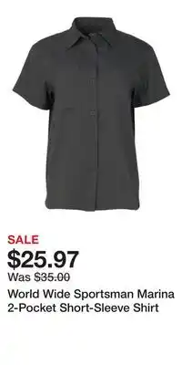 Cabela's World Wide Sportsman Marina 2-Pocket Short-Sleeve Shirt offer