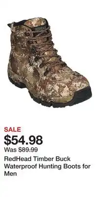 Cabela's RedHead Timber Buck Waterproof Hunting Boots for Men offer