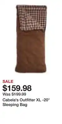 Cabela's Cabela's Outfitter XL -20° Sleeping Bag offer