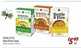 Sprouts Farmers Market Kettle & Fire Bone Broth Soups offer