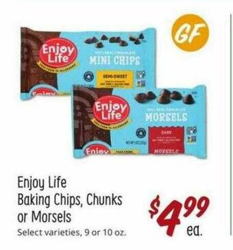 Sprouts Farmers Market Enjoy Life Baking Chips Chunks Or Morsels offer