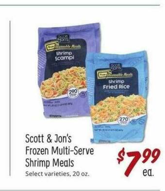 Sprouts Farmers Market Scott & Jon's Frozen Multi-serve Shrimp Meals offer