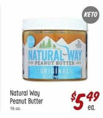 Sprouts Farmers Market Natural Way Peanut Butter offer