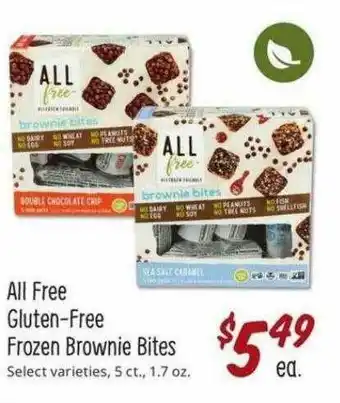Sprouts Farmers Market All Free Gluten-free Frozen Brownie Bites offer