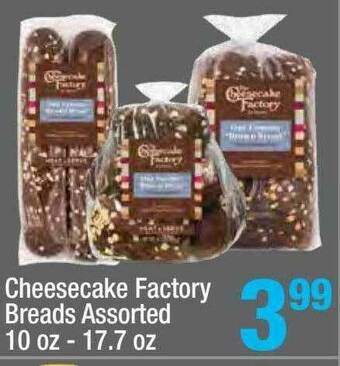 Super King Markets Cheesecake Factory Breads Assorted offer